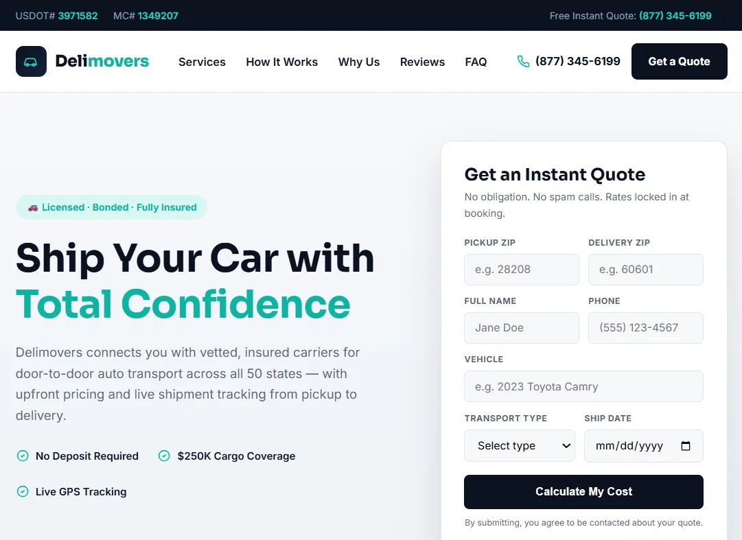 car shipping demo 2