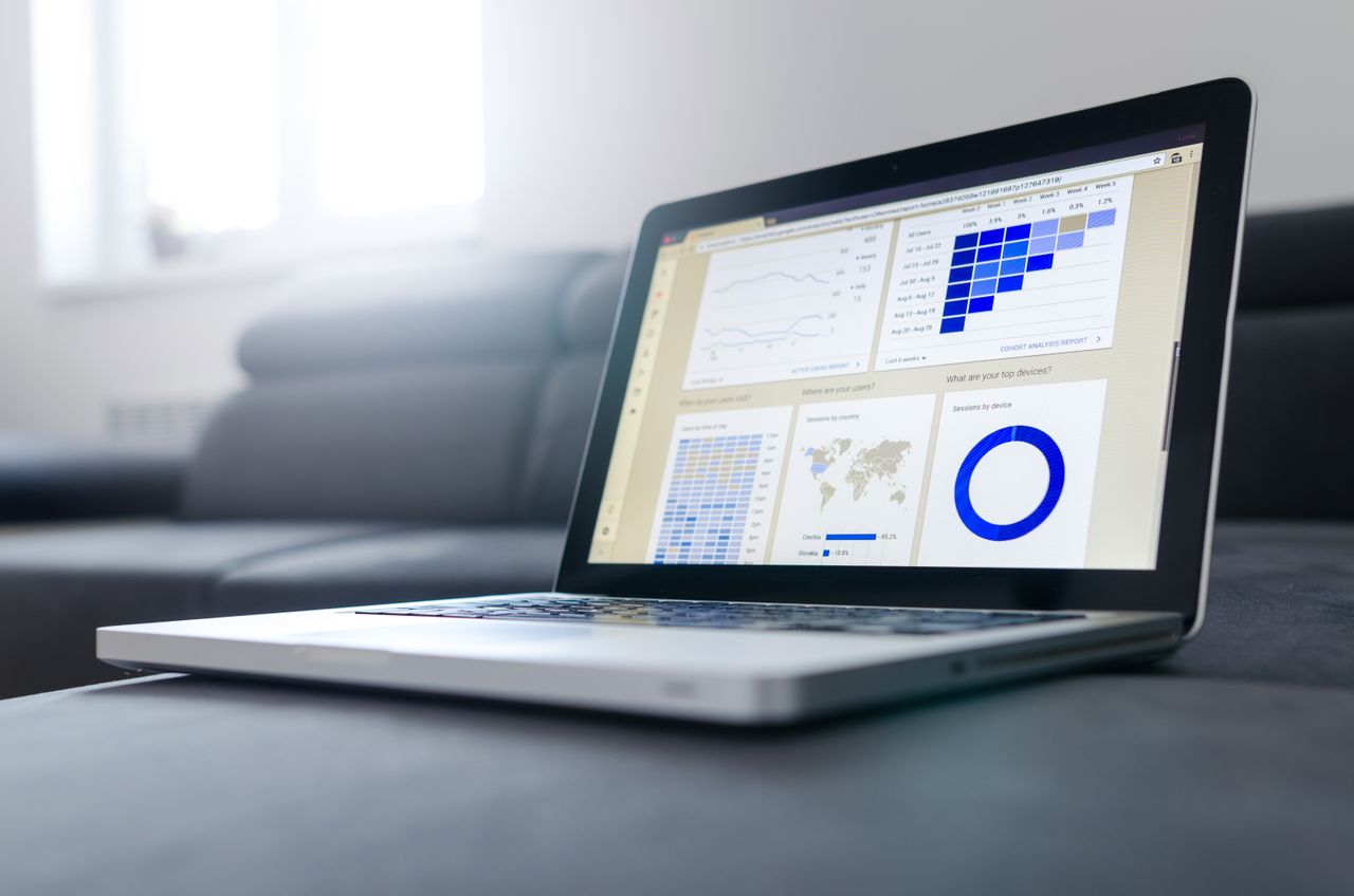 Google Ads dashboard showing campaign analytics and PPC performance metrics on a computer screen